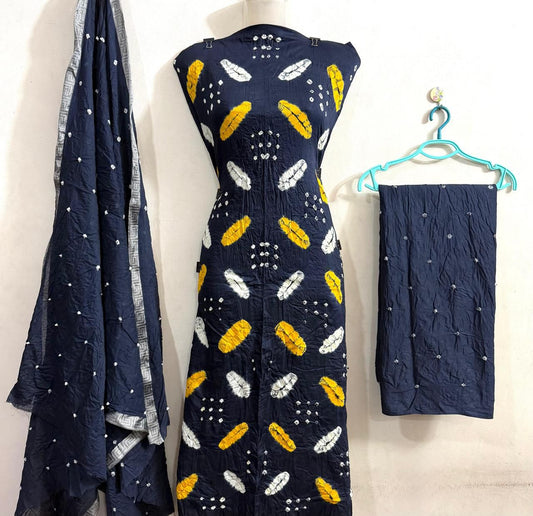 Ethnic Bandhej Beauty Dress Material